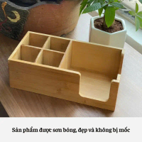 Kệ Gỗ Tre Đựng Đũa Thìa Ống Hút Kệ Đựng Đa Năng Để Bàn Tiện Lợi Sang Trọng Cho Quán Ăn Nhà Hàng