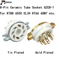 Ceramic Tube Socket 8Pins Electron Tube Seat For KT66 KT88 6SL7 6SN7 6CA7 EL34 5AR4 GZ34 6550 Vacuum Tube Free Shipping