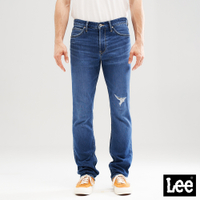 Lee 男款 涼感 723 低腰合身直筒牛仔褲 中藍洗水