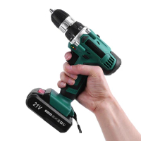 JUNEFOR Electric Screwdriver Cordless Drill Battery Electric Power Tools Mini Wireless New Electric Drill 12V 12.6V 16.8V 21V