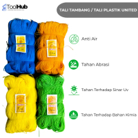 Tali Tambang / Tali Plastik United Warna Random Ukuran 1mm  1,5mm  2mm  2.5mm
