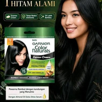 Garnier semir rambut Hitam