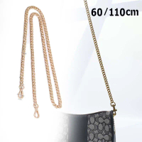 60/110cm Rantai Tali Tas Logam Tali Rante Tas Selempang Rantai Tas Panjang Strap Rantai Tas Untuk Se