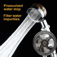 CANBOUN Shower Head 360°Rotated Rainfall High Pressure Bathroom Shower Accessories Water Saving PP Cotton Filter Nozzle Spray