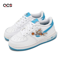Nike 童鞋 Force 1 TD 小童 白 藍 學步鞋 寶寶鞋 Hare Space Jam DM3356-100