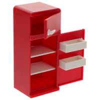 Mini Dollhouse Fridge Bedroom Accessories Refrigerator Miniature Things Miniatures Toy