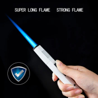 JOBON-Inflatable Creative Visual Gas Lighter, Windproof, Blue Flame, Cigar Pen, Spray Gun, Igniter Lighter
