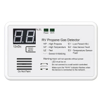 Pengesan Gas Propana, Digital, untuk RV, Menggunakan DC 12V, Penggera Kuat 85dB, Sesuai untuk Rumah