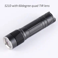 Convoy S21D 21700 flashlight with quad TIR lens,219B 519A XPL HD 12groups