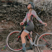 Bike Monkey Women's Cycling Jumpsuit Pedal Suit 5XL Cycling Jersey Long Cyclist Clothing