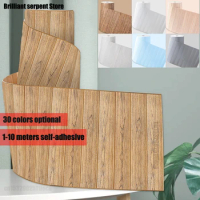 3d Wood Grain Wall Sticker Diy Easy Peel and Stick Wood Wall Paneling Waterproof Pe Foam Wallpaper for Living Room Tv Wall