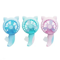New Gifts Manual Handheld Summer Mini Cooling Air Conditioner for Children Kids Mini Portable Hand Pressure Fan Color Random