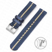 Nylon ided Strap for O-mega Seamaster 300 R-olex Submariner Seiko Divers Watch Quick Release Fashion MoonS-watch Watch Band