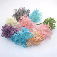 6pcs mini artificial small pulp flowers for wedding Christmas decoration DIY craft wreath gift Christmas decoration fake flowers