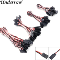 10pcs 100mm/150mm/200mm/300mm/500mm RC Servo Extension Cord Cable Wire Lead JR Receiver Connection For Rc Helicopter Rc Drone