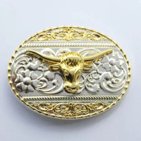 Western Cowboy Texas Golden Bull SW-BY903 suitable for 4cm wideth belt with continous stock free shipping