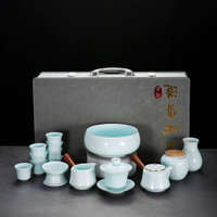 高檔白瓷茶具套裝禮盒裝家用羊脂玉瓷側把茶壺送禮企業商務活動