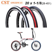 CST Folding Bike Tire 20*1-1/8 Bicycle Tires Ultralight 60TPI Small Wheel Bike Tyre 28-451 Bicycle Type Pneu Cycling Part