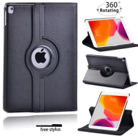 360 Rotation Smart Tablet Case for Apple IPad 2019 7th Gen/2020 8th Gen/Air 3/iPad Pro 2nd Gen 10.5" Protective Shell + Stylus