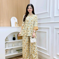 Set Madina Wanita Kekinian - Baju dan Celana Busui Friendly - Atasan, Kulot, Blazer, Dress, Setelan,