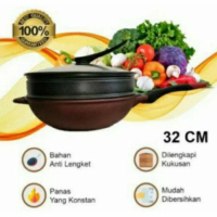 SALE PANCI , WAJAN , KUKUS , STEAMER , PANCI MULTIFUNGSI , USE WOK 32CM