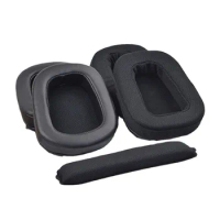 Replacement Memory foam Protein leather cushions Ear pads Ear Cover Repair parts for Logitech G633 G933