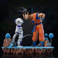 13cm Dragon Ball Z Anime Figure Son Goku Vs Frieza Figure Goku Figurine Frieza Action Figure model Collection Model Toys Gifts