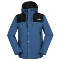【The North Face】男新款 WindWall 防風防潑透氣連帽外套.輕量機能運動夾克/3VTZ 藍 N