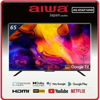 【2023.11雙11含安裝】AIWA愛華 AG-65GF1UHD 65吋4K HDR Google TV認證 智慧聯網液晶顯示器