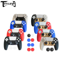 TOYILUYA PS5 Soft Silicone Gel Rubber Case Cover thumb grip For SONY Playstation 5 PS5 Controller Protection Case PS5 Gamepad
