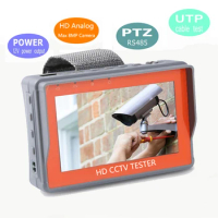 5inch 5MP 8MP AHD CVBS TVI CVI Camera tester all in one support PTZ RS485 UTP cable test