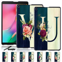 Hard Tablet Case for Samsung Galaxy Tab A 10.1 T510 T515/Tab A 10.5 T590 T595/Tab A A6 10.1 T580 T585 - Letter Pattern Back Case