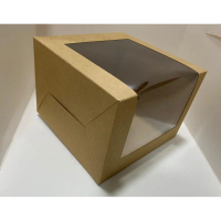 L Shape Window Box 7x7x5\ (Brown Kraft) Stationery"