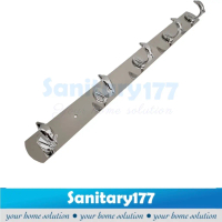 Gantungan baju stainless 5 kait dolphin-kapstok hanger gantungan baju kait hook stenlis hooks 5kait 