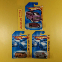 (3pcs) Hot Wheels CUSTOM 77 DODGE VAN AKTA Hotwheels HW 2008 NEW MODEL