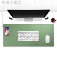 超大無線充電鼠標墊辦公電腦桌墊可定制logo皮質書桌寫字墊訂做