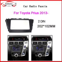 Car radio Frame Audio Fitting Adaptor Dash Trim Kits Facia Panel For Toyota Prius V Plus Alpha 2012-2017 Radio Player frame