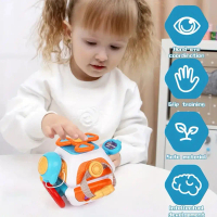 10 in 1 Baby Busy Ball Board Cube Montessori Sensory Toys for 1-3 Years Old Toddlers Early Education