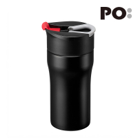 PO: 便攜法壓保溫咖啡杯320ml(紅)(保溫杯)