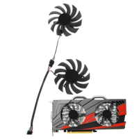 1PC 74MM FD7010H12S DC12V 5Pin Graphics Card Cooling Fan for Asus GTX1060-03G GTX960 GAMING Video Card