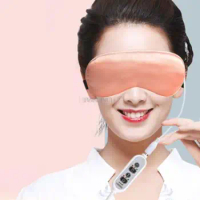 Silk electric heating blindfold usb moxa hot compress shading tsao hot eye mask to sleep sleep patch