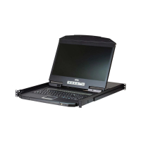 ATEN CL3108NX 8埠18.5吋短深度PS/2和USB VGA單軌液晶螢幕KVM切換器黑色(V164) 