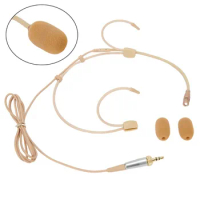 Cardioid Earhook Headworn Headset Microphone For For Shure Wireless Lightweight Small Ear Hooks Headset Microphone