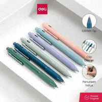 Deli Nusign Gel Pen / Pulpen Gel Cetek 0.5mm Tinta Hitam Warna Pastel NS559