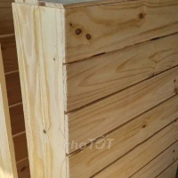Giường kiểu pallet gỗ thông nhập khẩu mới 100%