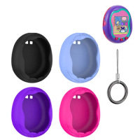 for Tamagotchi Uni 2023 Pet Game Console Silicone Case Black Purple