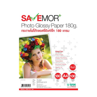 กระดาษโฟโต้กลอสซี่ A4 180แกรม 100แผ่น SAVE MORE