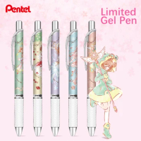 1pc Pentel Energel Gel Pen Limited BLN75 Quick-drying Black Ink 0.5mm Cute Retractable Gel Pen Student Supplies Stationery
