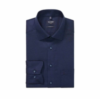 เสื้อเชิ้ตผู้ชาย แขนยาว ทรงหลวม สีกรมท่า รีดง่าย ยับยาก รุ่น (101T2NV) WINT25