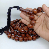 Hiasan Dinding Tasbih Jumbo 20mm Tasbih 99 Butir Hitam Muslim